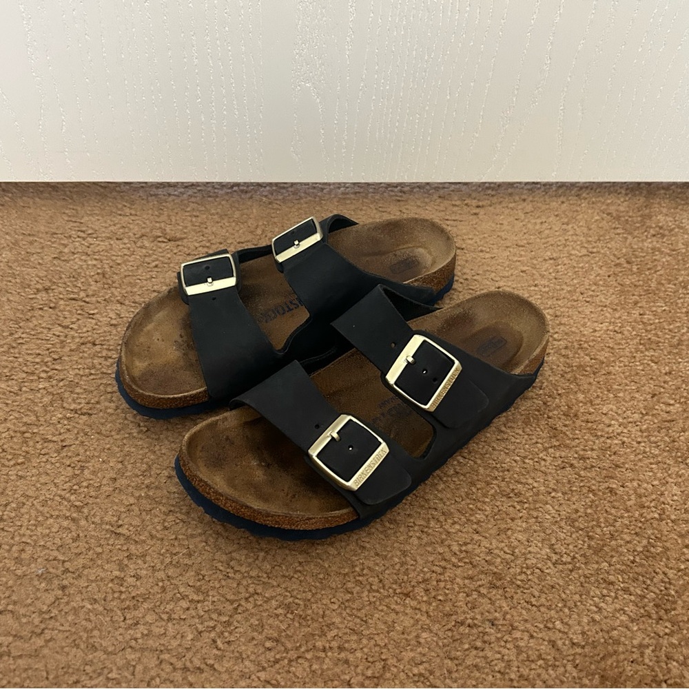 Birkenstock Black Sandals with Buckles